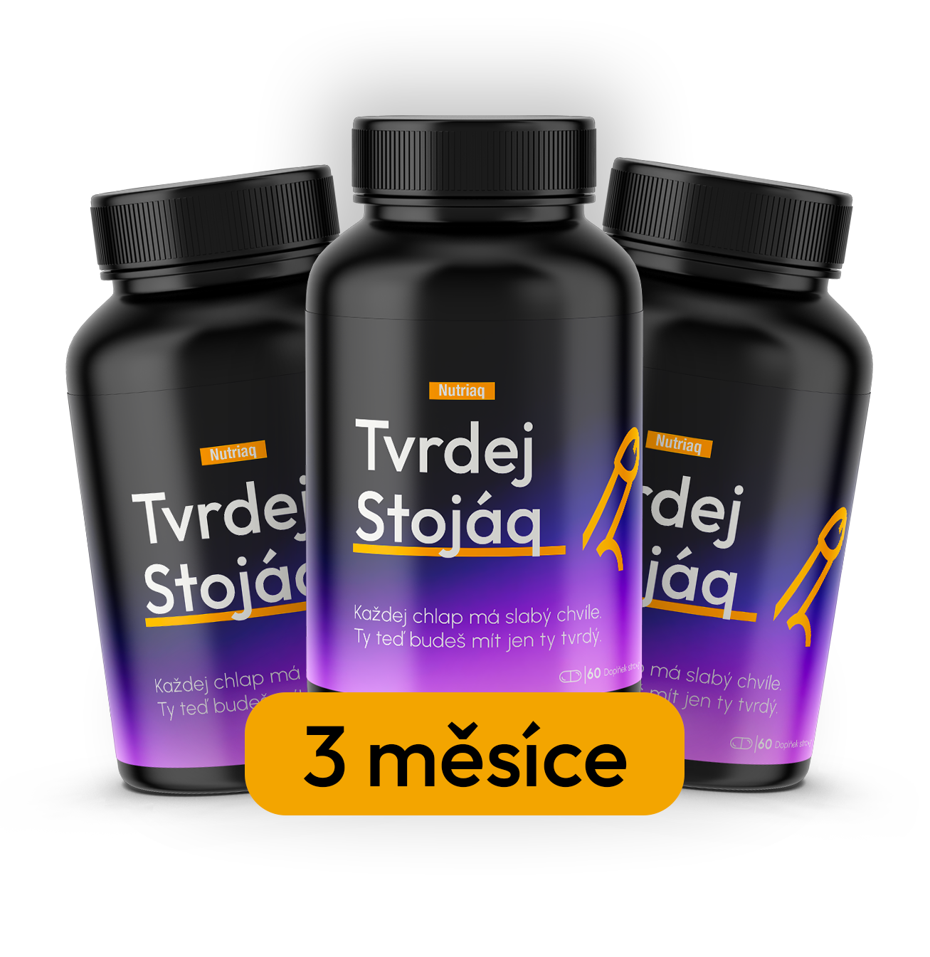 Trojitá dominance - Stojáq™️ |Komplexní podpora mužské vitality a energie - 3x60 kapsí